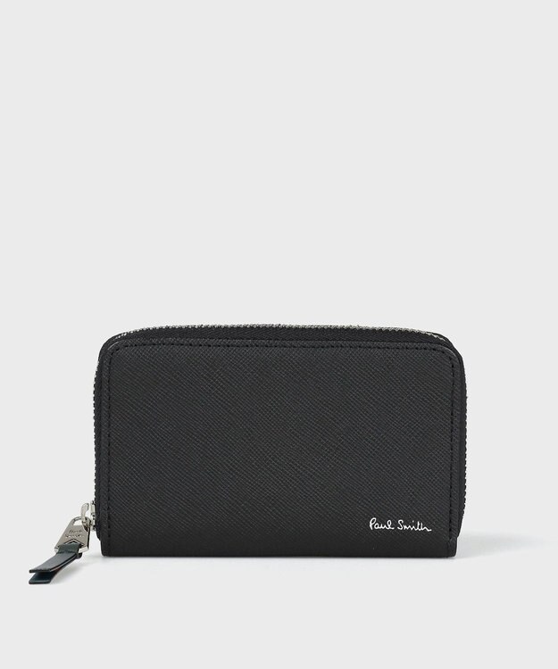 Paul Smith ブライトストライププラー カード＆コインケース ブラック
