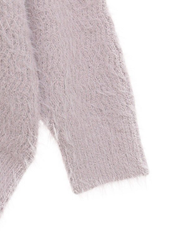 earth music&ecology モヘヤライクレースニット Lavender