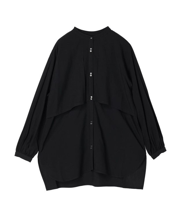AMERICAN HOLIC サラックールレイヤードシャツチュニック Black