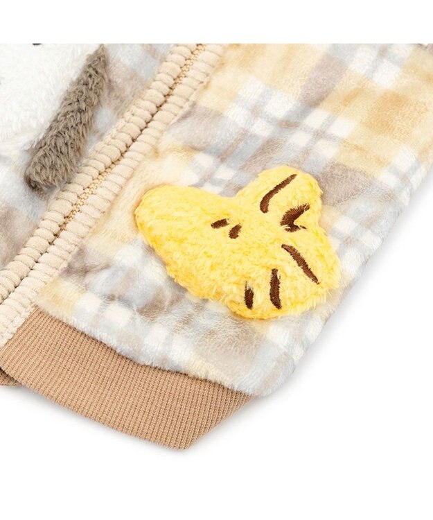 PET PARADISE スヌーピー ボア ジップベスト 《仲良し》 小型犬 ベージュ