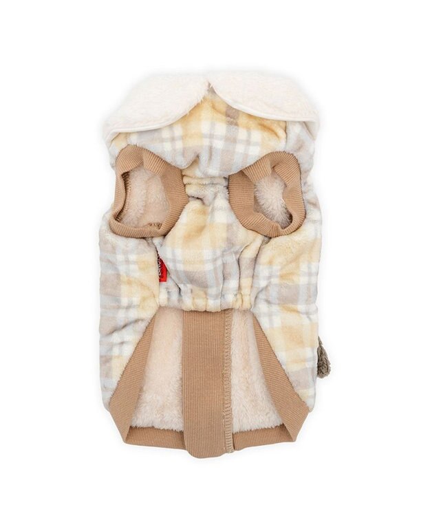 PET PARADISE スヌーピー ボア ジップベスト 《仲良し》 小型犬 ベージュ