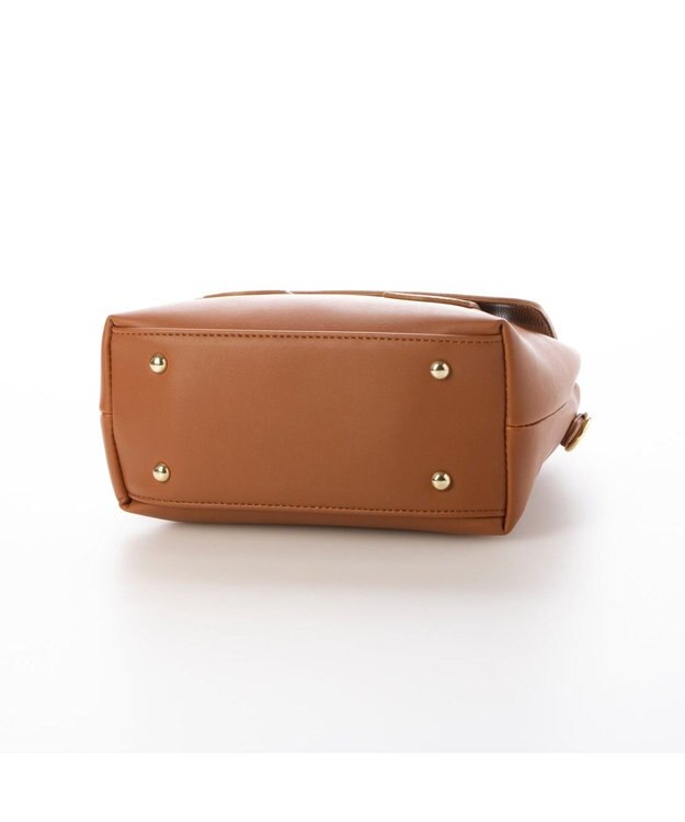 UNBILLION 【テレビ ドラマ着用アイテム】カシュカシュ cachecache / クロコダイル風フラップ2wayミニボストン キャメル