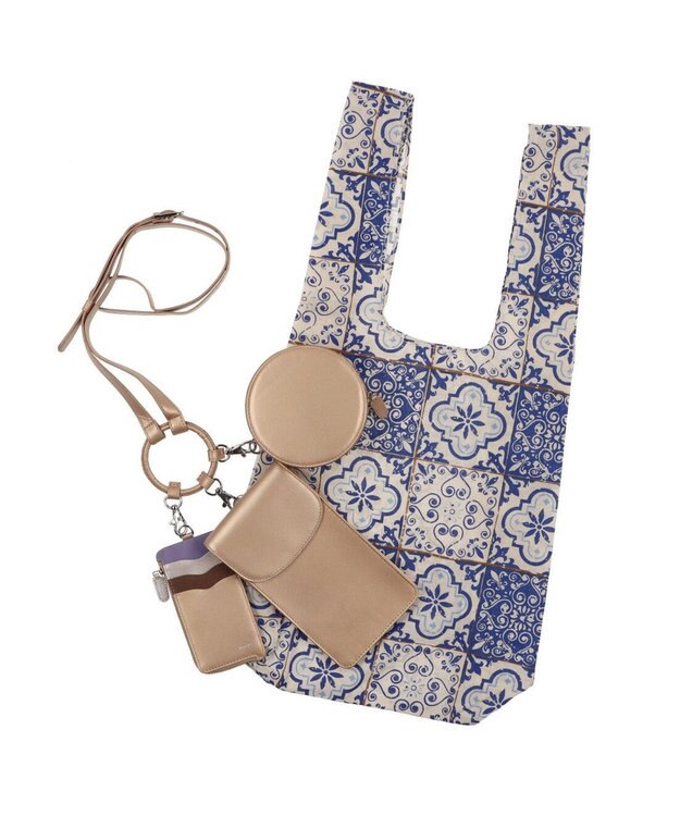 UNBILLION ペルケ perche 3アイテムワンマイルバッグ ゴールド