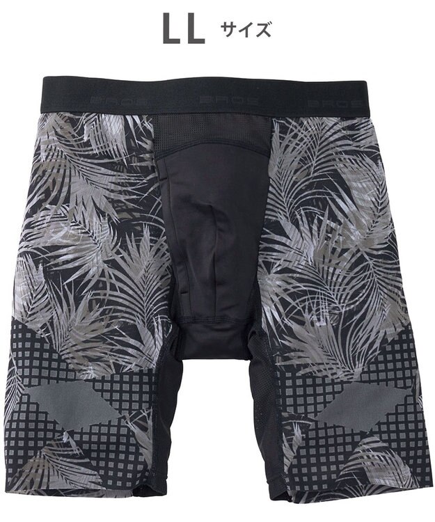 WACOAL MEN ボクサーパンツ【CROSSWALKER】はいて歩いてカロリー消費アップをめざそう！ムレ軽減設計 前開き スパッツ ロング丈 GX6007 /ブロス バイ ワコールメン ダークブラウン