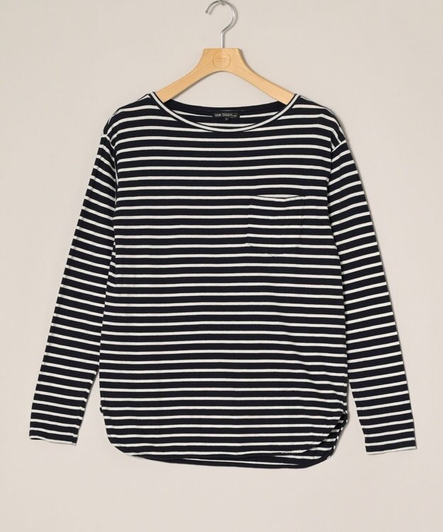 23区　カットソー 洗える】クリアトリコットジャージー ギャザーデザイン カットソー