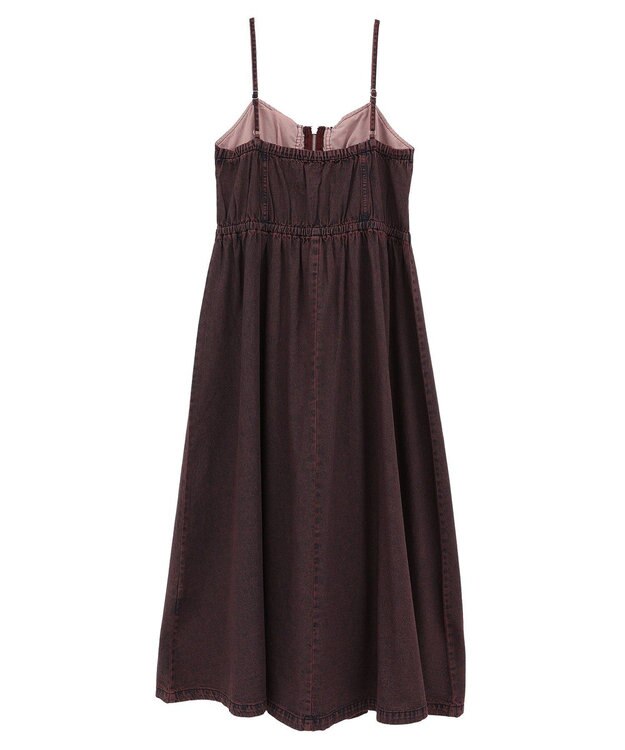 Green Parks ・ＳＵＧＡＲ　ＳＰＯＯＮ　コルセットデニムキャミワンピ Pink