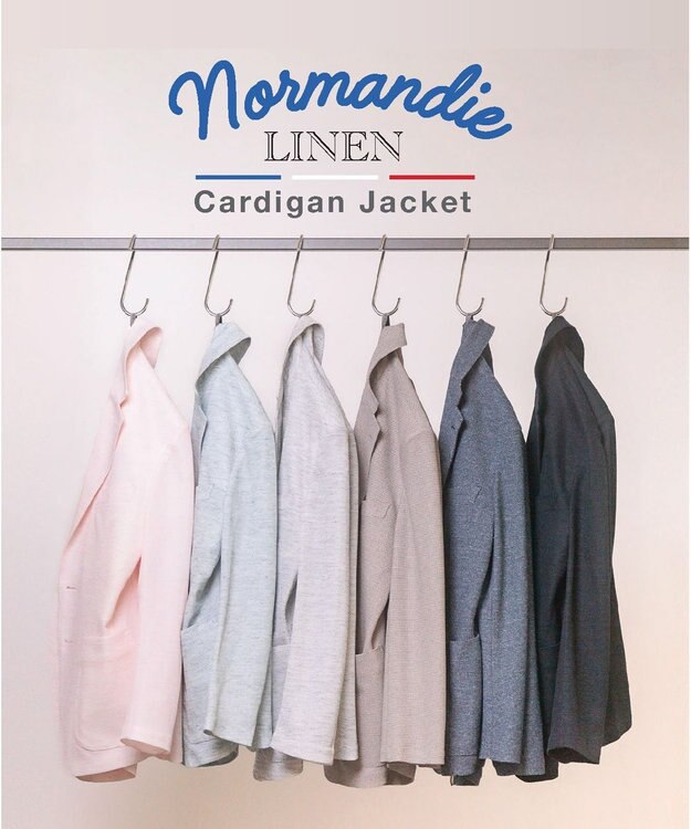 GOTAIRIKU 【ウォッシャブル】ノルマンディーリネン カーディガンジャケット（23年モデル） ライトグレー系8