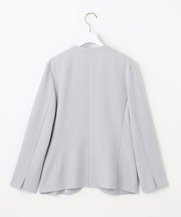 ANY SIS 【セットアップ可】リネンライクポリエステル ジャケット ブルーグレー