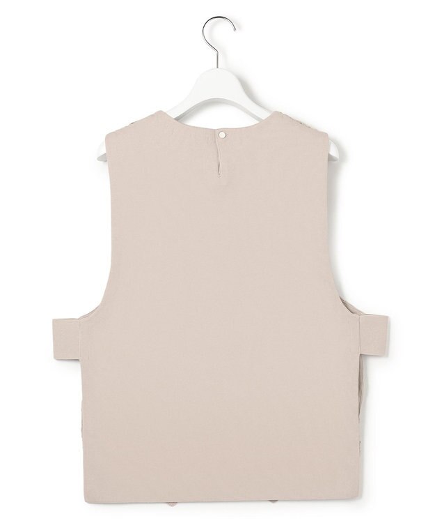 23区 【先行予約】エンブロイダリーレース ニットベスト ベージュ系