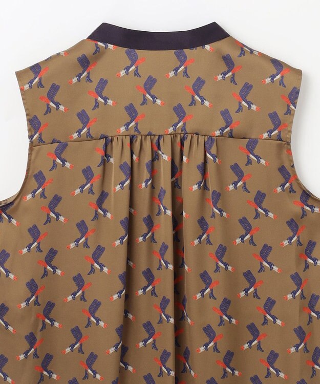 GRACE CONTINENTAL ナイトparisブラウス カーキ