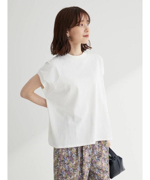 Green Parks ・ＳＵＧＡＲ　ＳＰＯＯＮ　ハイネックフレンチＴシャツ Off White