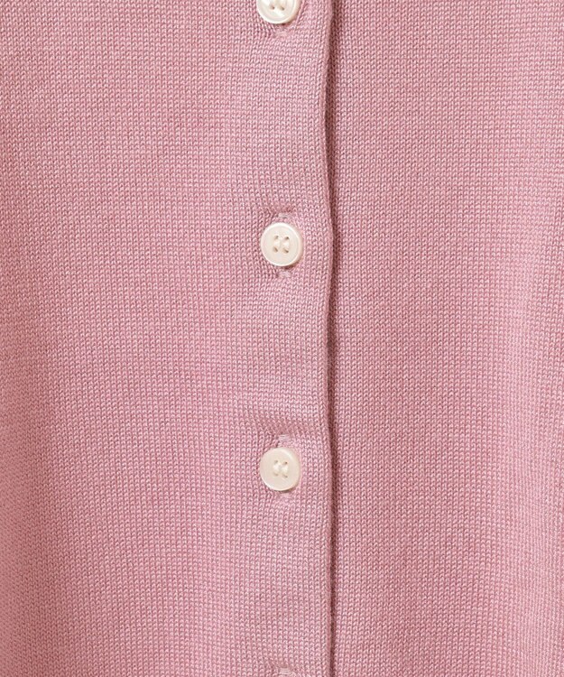 earth music&ecology ＵＶカット加工クルーネックニットカーディガン Pink