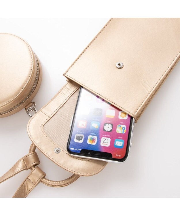 UNBILLION ペルケ perche 3アイテムワンマイルバッグ ゴールド