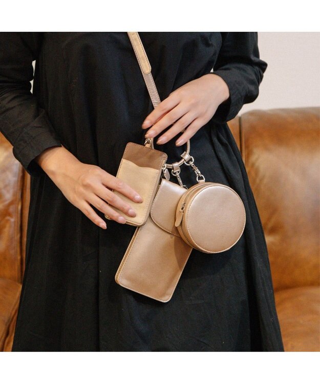 UNBILLION ペルケ perche 3アイテムワンマイルバッグ ゴールド