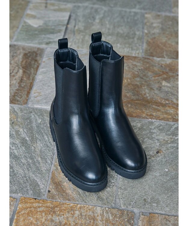 AMERICAN HOLIC 【整履き】サイドゴアチェルシーブーツ Black