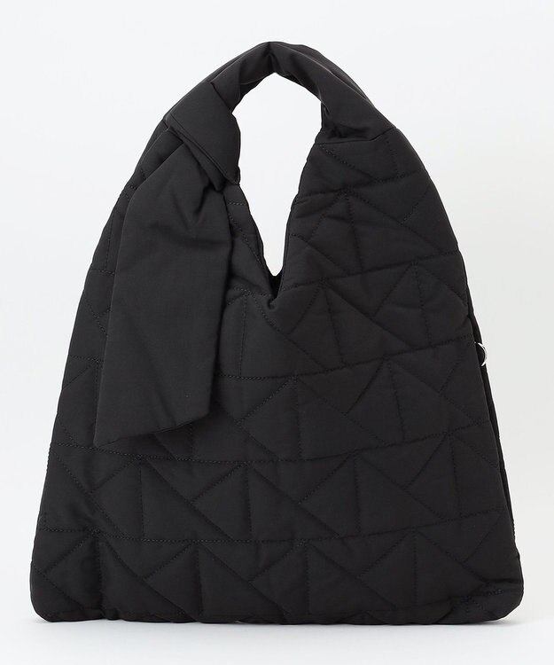 LA BAGAGERIE 【maison vert】 【超軽量！】キルティングトライアングルトートバッグ ブラック