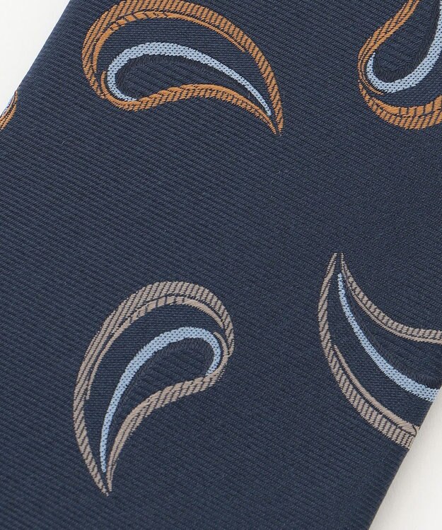 KASHIYAMA KASHIYAMAオリジナル【JAPAN MADE】ペイズリーネクタイ オレンジ