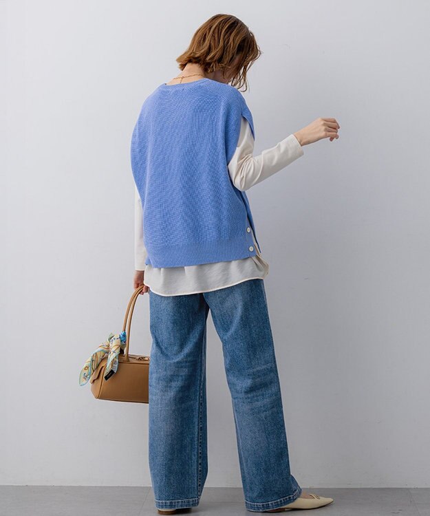 23区 【先行予約】ナチュラルコットンベア シアードッキング カットソー ベージュ系