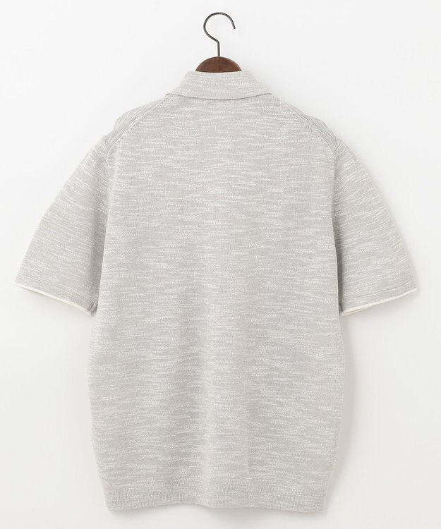 JOSEPH ABBOUD 【サスティナブル】スラブギマ ポロシャツ ライトグレー系