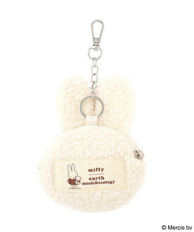 earth music&ecology 【予約】miffy/earth タグ付ミニコインケース アイボリー