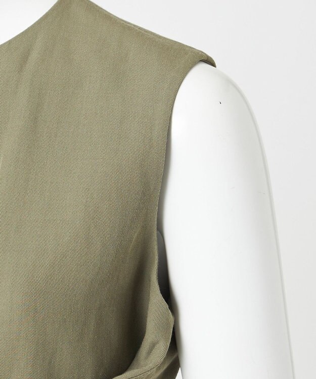 23区 S 【エステータ】ウールリネン コンビネゾン カーキ系