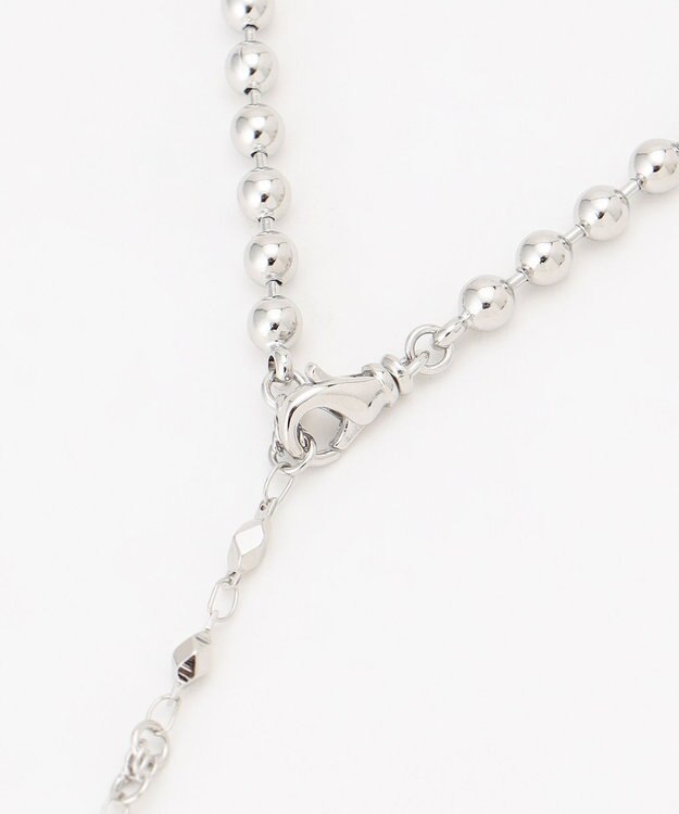 GRACE CONTINENTAL ボールチェーンロングネックレス シルバー