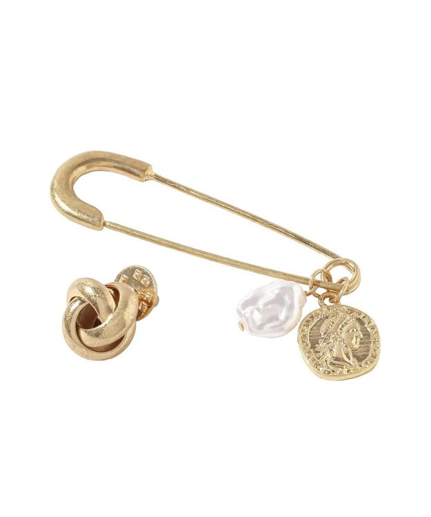 AMERICAN HOLIC 【2点SET】ストールピンブローチ Gold