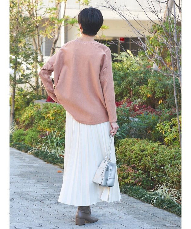 AMERICAN HOLIC バイパチ袖リブラグランニットプルオーバー Pink Beige