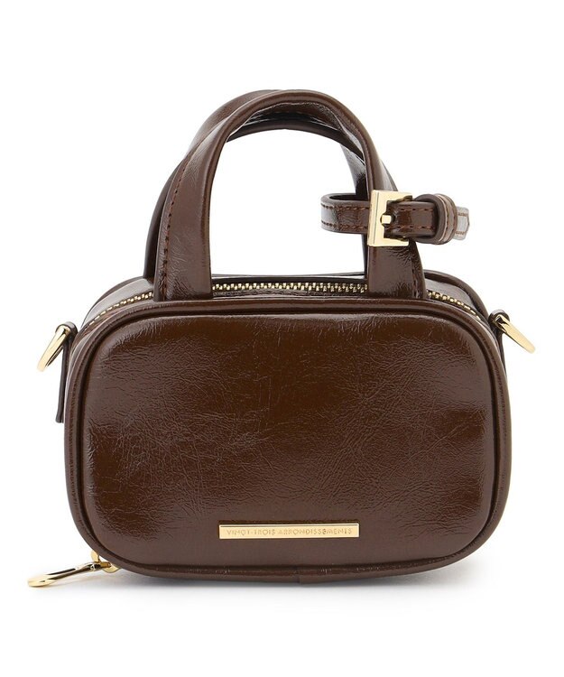 23区 【WEB&一部店舗限定】ミニ ボストン チャーム ダークブラウン系