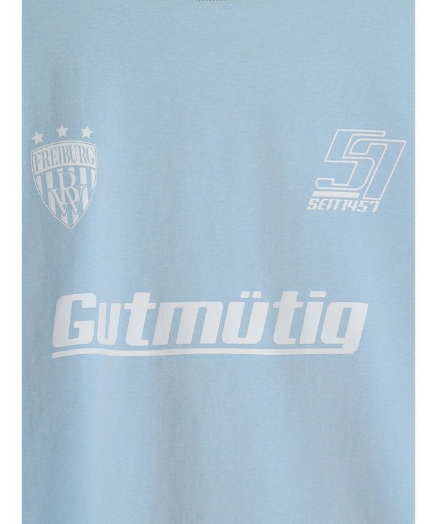 earth music&ecology フットボールＴＥＥ Light Blue