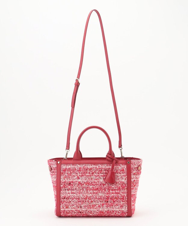TOCCA CAMELOT TWEED BAG ツイードバッグ レッド系