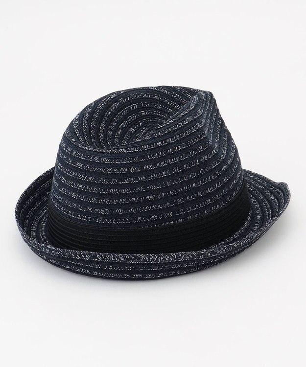 JOSEPH ABBOUD 【日経スタイルマガジン掲載・ウォッシャブル】ウォッシャブルブレード ハット ネイビー系1