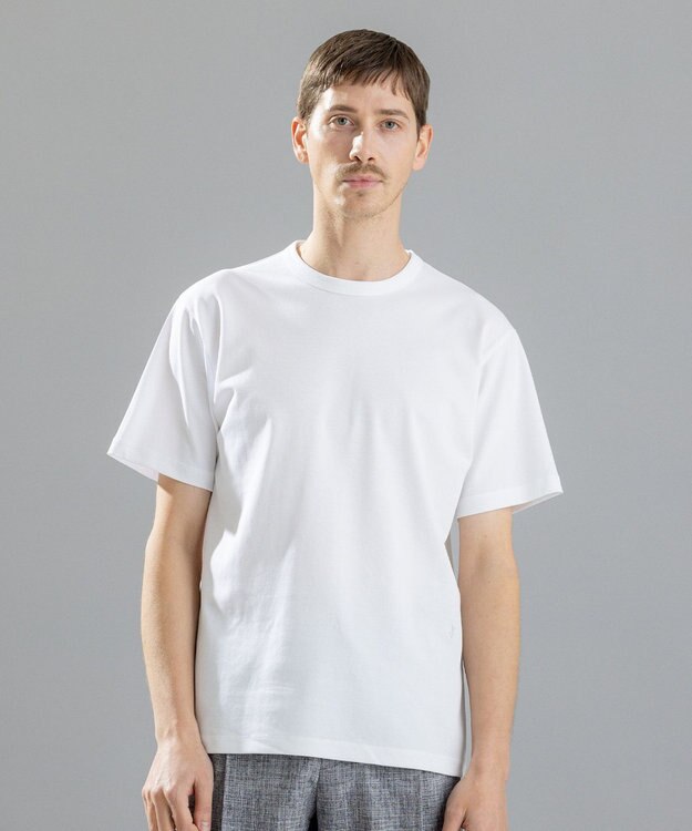 JOSEPH HOMME スビンギザカノコ　クルーネック ホワイト系