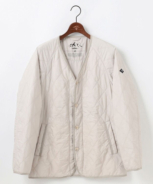 JOSEPH ABBOUD MOUNTAIN 【サステナブル/中綿/軽量/北陸ファブリック】ライトナイロンワッシャーブルゾン アイボリー系