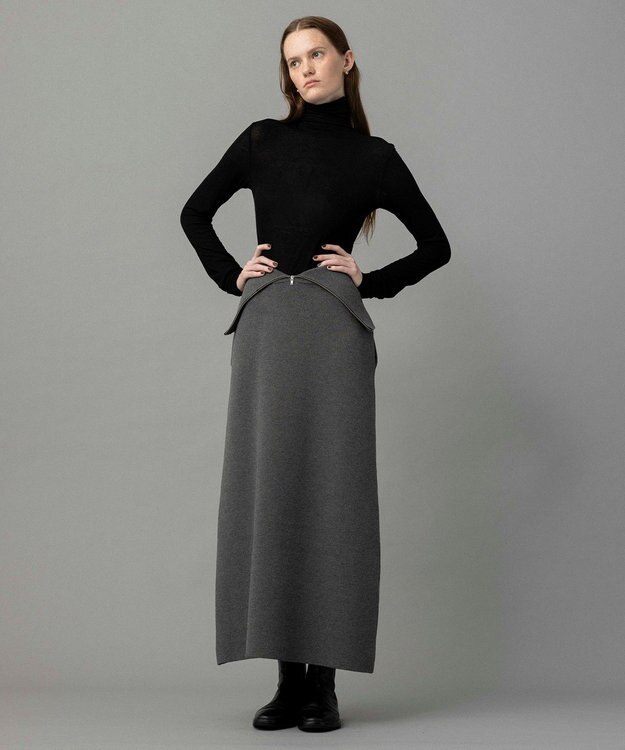 NAVE 【ReNAVE・洗える】シルク混シアータートル ブラック系