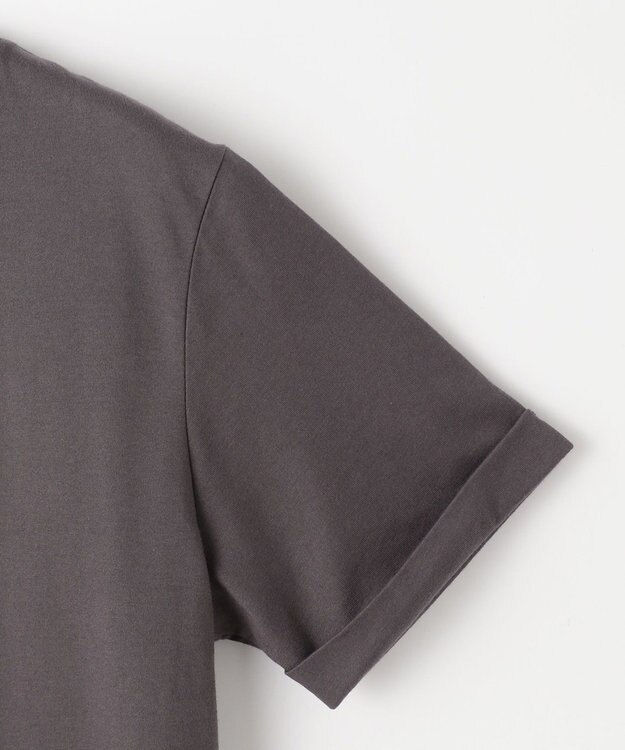 ANY SIS L ロゴ刺繍 Tシャツ スレート