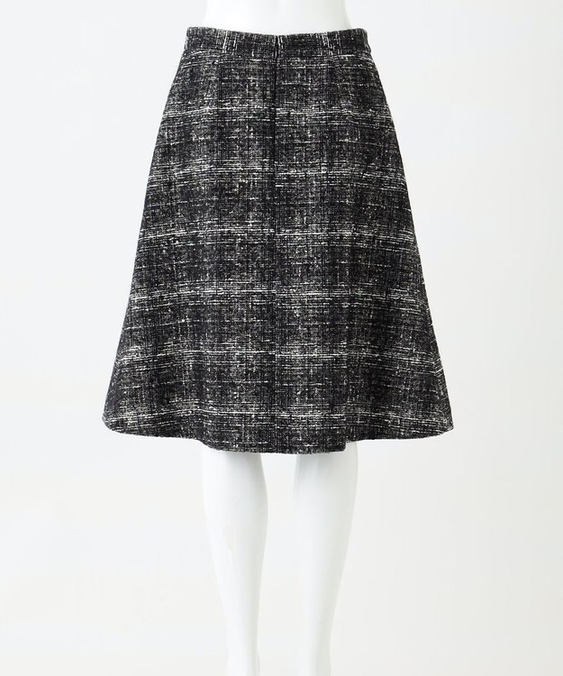 23区 S 【R(アール)】GIOLICAネップチェックツイード スカート ブラック系