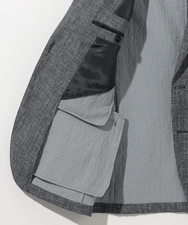 JOSEPH ABBOUD 【洗える/UV/エコ撥水・クールビズ/】ライトウェーブライト ジャケット グレー系2