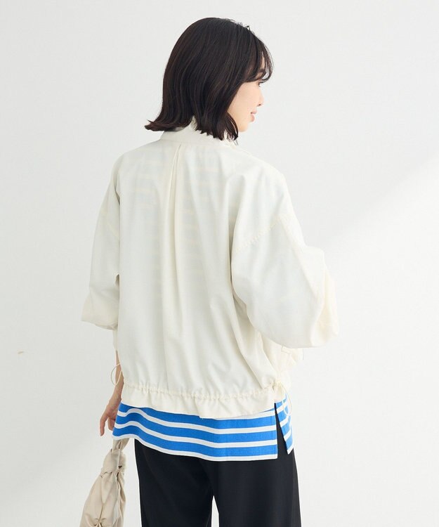 Green Parks 撥水加工　スタンドドロストブルゾン Ivory