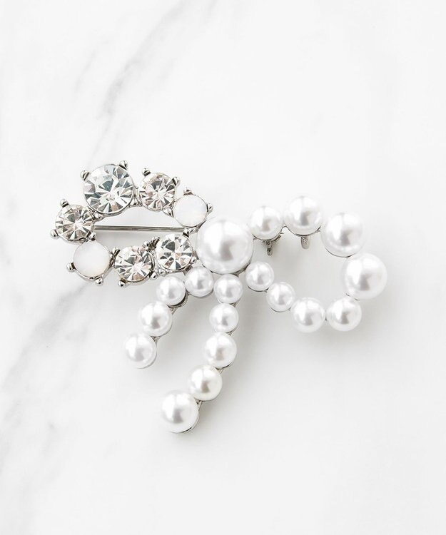 TOCCA RIBBON BROOCH NECKLACE ブローチネックレス シルバー系