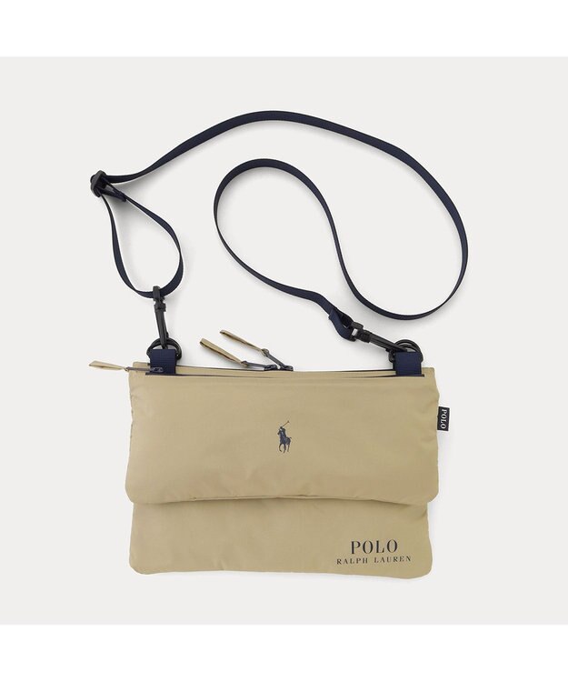 MOONBAT POLO RALPH LAUREN（ポロ ラルフ ローレン）ポロポニー マルチ傘袋 レインバッグ 無地 吸水生地／撥水 透湿 キャメル