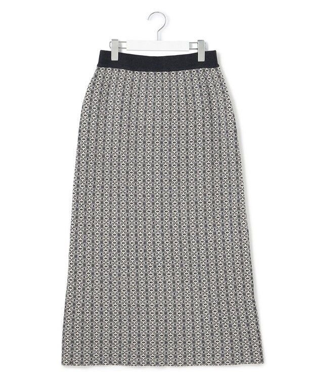 J.PRESS YORK STREET 【WOMEN】ANTI PILLING  JACQUARD スカート グレー系5