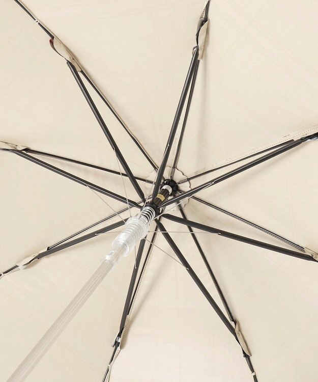 MOONBAT 【軽量】POLO RALPH LAUREN 晴雨兼用日傘 長傘 チェック／遮光 遮熱 UV ベージュ