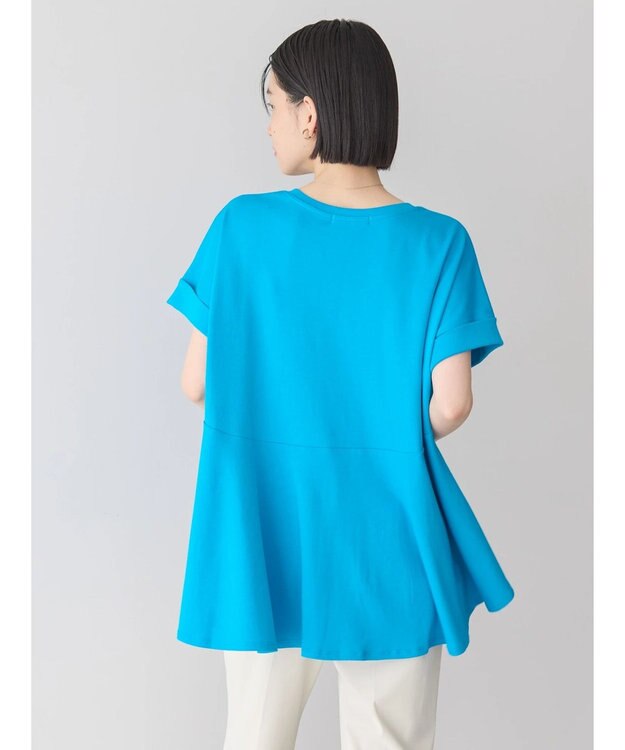 AMERICAN HOLIC フレアヘムフレンチスリーブカットプルオーバー Blue