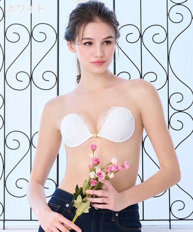 BRADELIS New York 【NuBra / ナチュラルタイプ】ヌーブラ・エアーライト セリーネア 蒸れにくい バックレス コレクション デザインヌーブラ 正規品 ホワイト