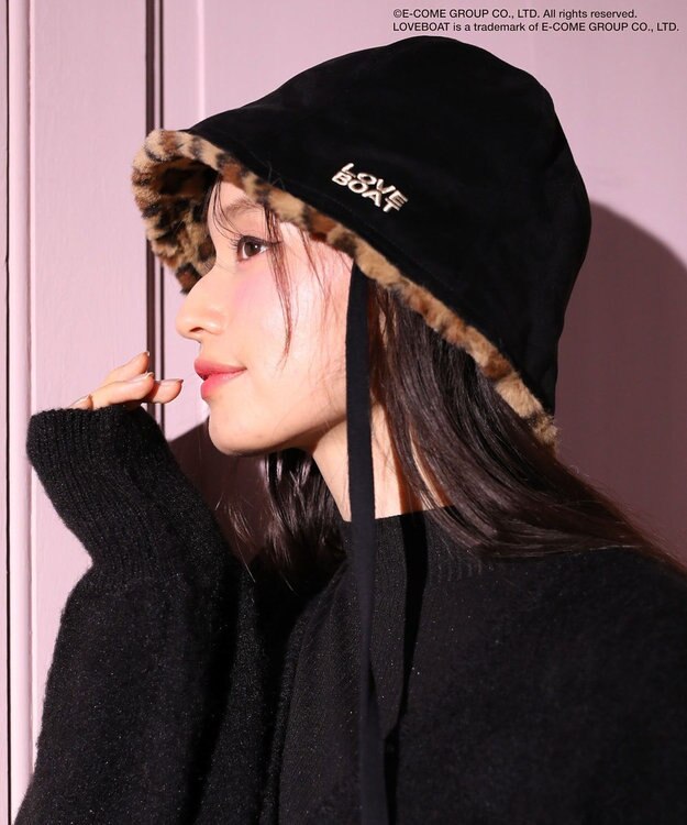 Green Parks ■ＬＯＶＥ　ＢＯＡＴ　スエード調ハット Black