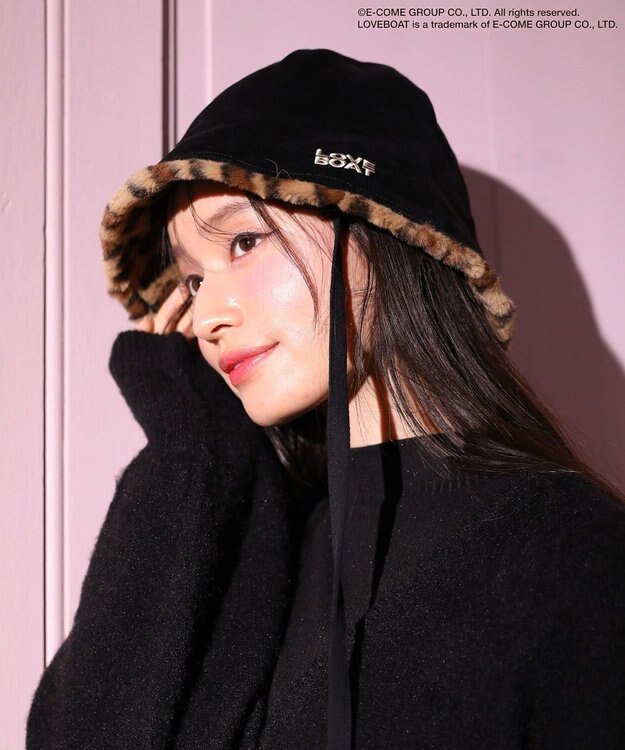 Green Parks ■ＬＯＶＥ　ＢＯＡＴ　スエード調ハット Black