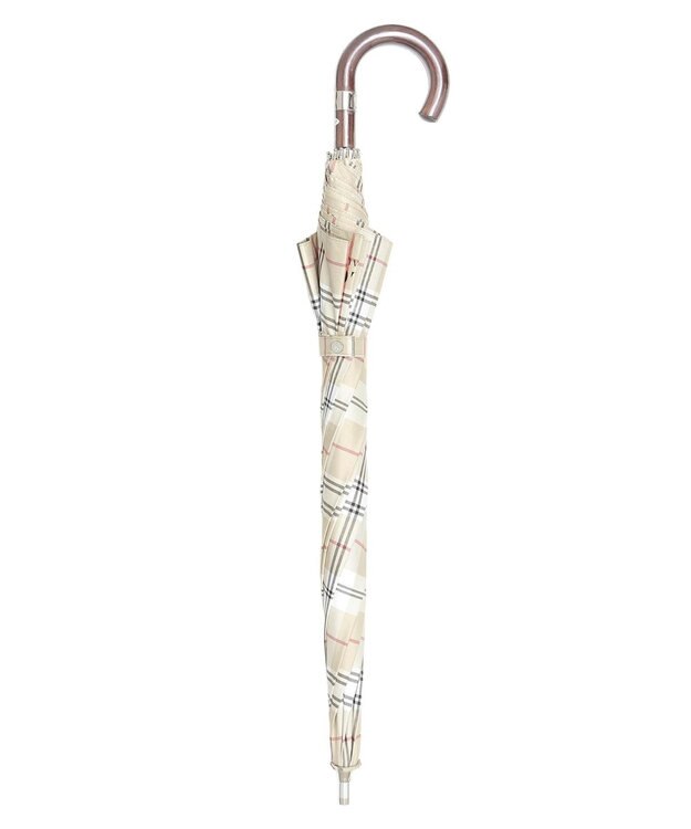 MOONBAT 【軽量】POLO RALPH LAUREN 晴雨兼用日傘 長傘 チェック／遮光 遮熱 UV ベージュ