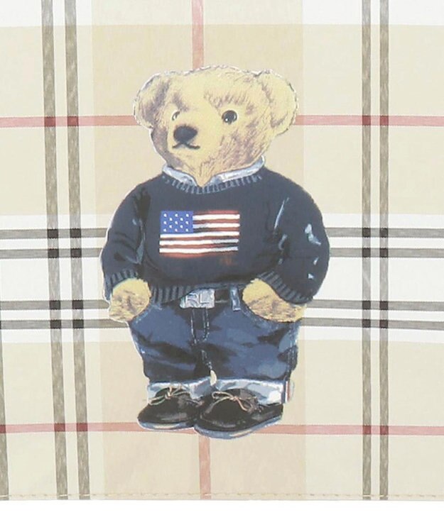 MOONBAT 【軽量】POLO RALPH LAUREN 晴雨兼用日傘 長傘 チェック／遮光 遮熱 UV ベージュ