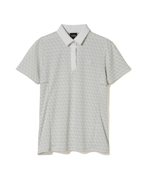 ZERO HALLIBURTON モノグラム柄ポロシャツ ZHG-W6S7a 85220 ホワイト